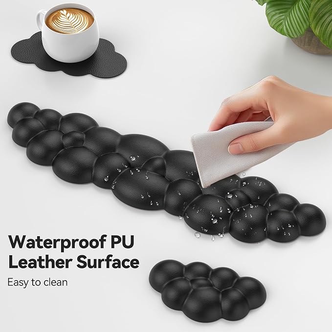 TECKNET Cloud Keyboard Wrist Rest Set, Cloud Wrist Rest - Image 6