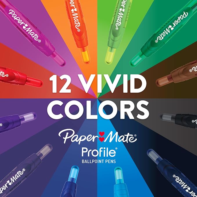 Paper Mate Profile Retractable Ballpoint Pens, Bold Point, Comfortable Grip - Image 7