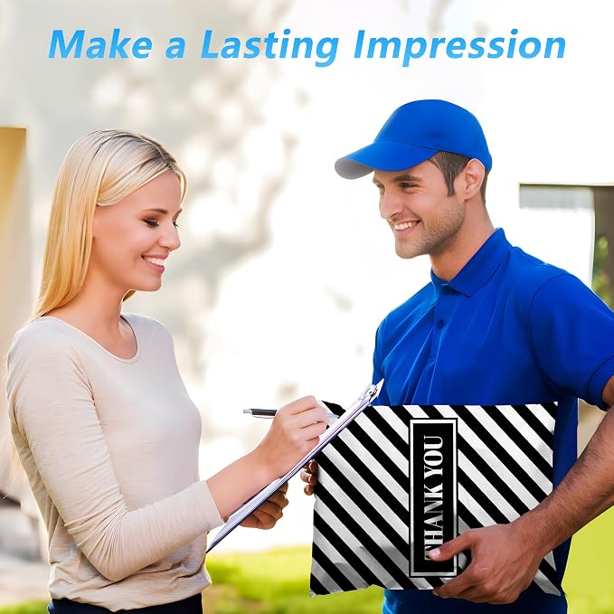 Thank You Poly Mailer 14.5x19 Inch 50 Pcs, Waterproof and Tear-Resistant - Image 6