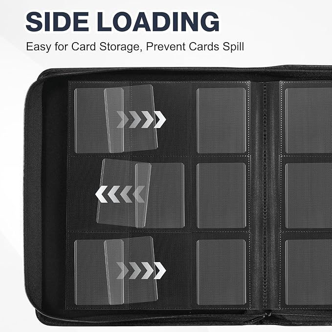 Toploader Binder, Holds 360 Toploaders, 100 Toploaders INCLUDED, 9-Pocket PU - Image 7