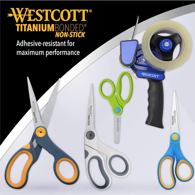 Westcott 5-Inch Non-Stick Titanium Scissors - Image 5