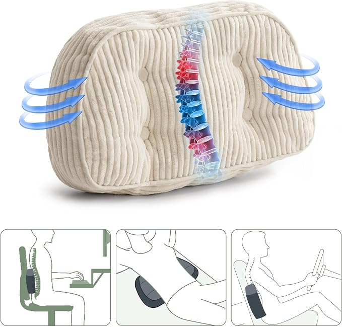 HIGOGOGO Lumbar Support Pillow for Recliner Chair/Accent Chair/Couch/Office - Image 2