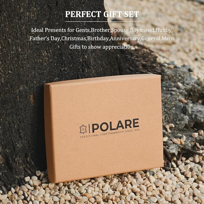 Polare Luxury RFID Blocking Leather Passport Holder Travel Wallet - Image 5