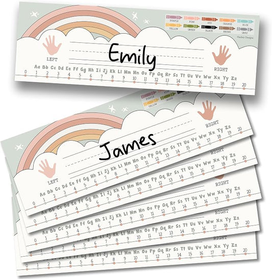Desk Name Tags for Classroom – 36 Student Name Plates for Classroom Kindergarten by HadleyDesigns