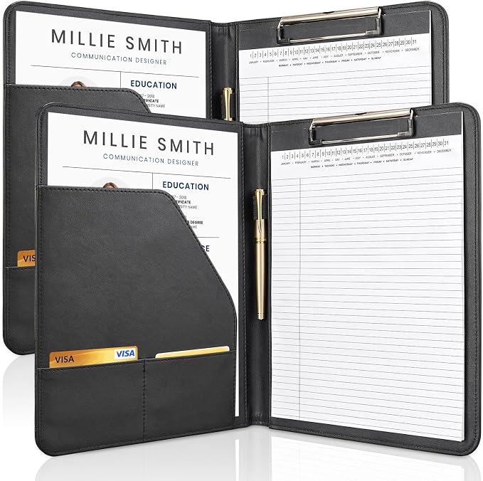 OOWOLF Padfolio with Clipboard Portfolio Binder by OOWOLF