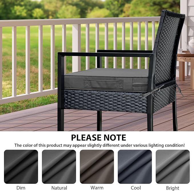 IPYNBAP Outdoor Chair Cushions Set of 4 -Waterproof Outdoor Seat Cushions - Image 7