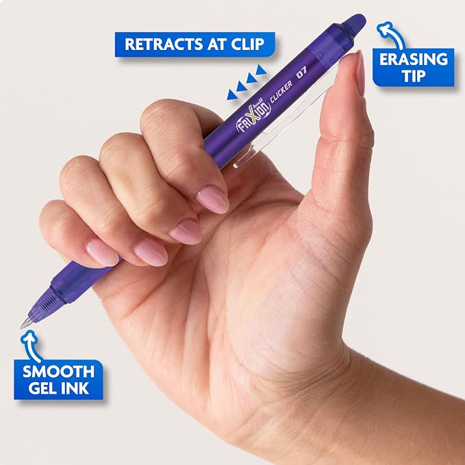 Pilot FriXion Clicker Erasable, Refillable & Retractable Gel Ink Pens Fine - Image 4