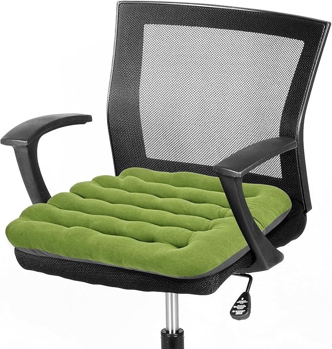 BUYUE Good Support Office Chair Cushion Padded, Soft Velvet Comfortable by BUYUE