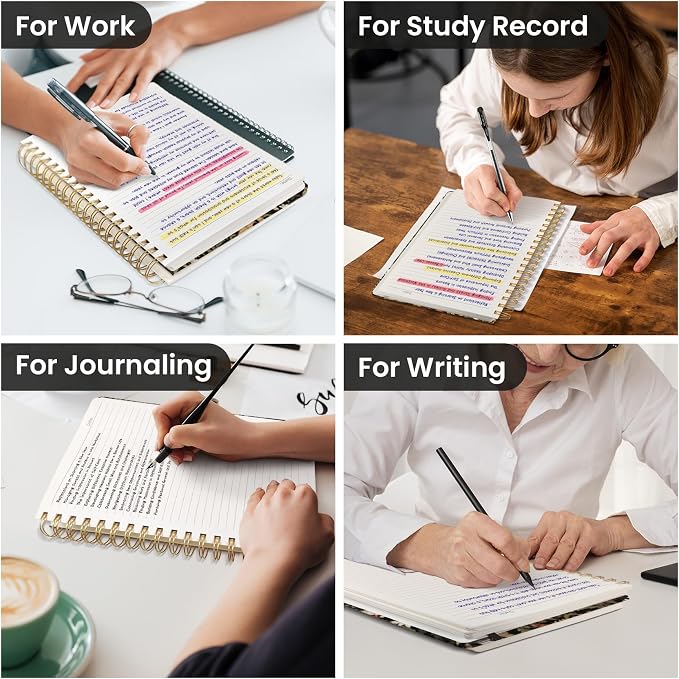 Lined Spiral Notebook Journal for Work, 300 Pages Thick B5 College Ruled - Image 7