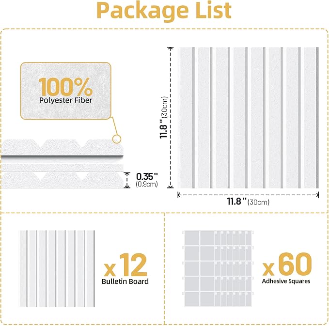 Large Cork Board for Wall 36" x 48" White Bulletin Board - Image 7