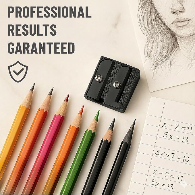 Mr. Pen- Handheld Metal Pencil Sharpener, 6 Pack | 2-Hole Dual Size - Image 6