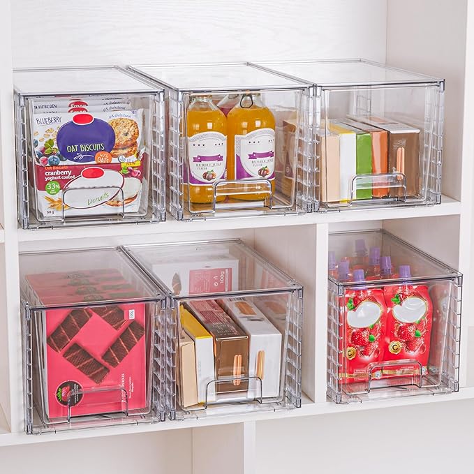 Vtopmart 8 Pack Large Stackable Storage Drawers, Easily Assemble - Image 7