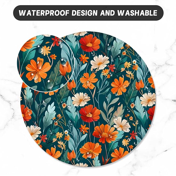 ITNRSIIET Round Mouse Pad with Stitched Edge Premium-Textured Waterproof - Image 5