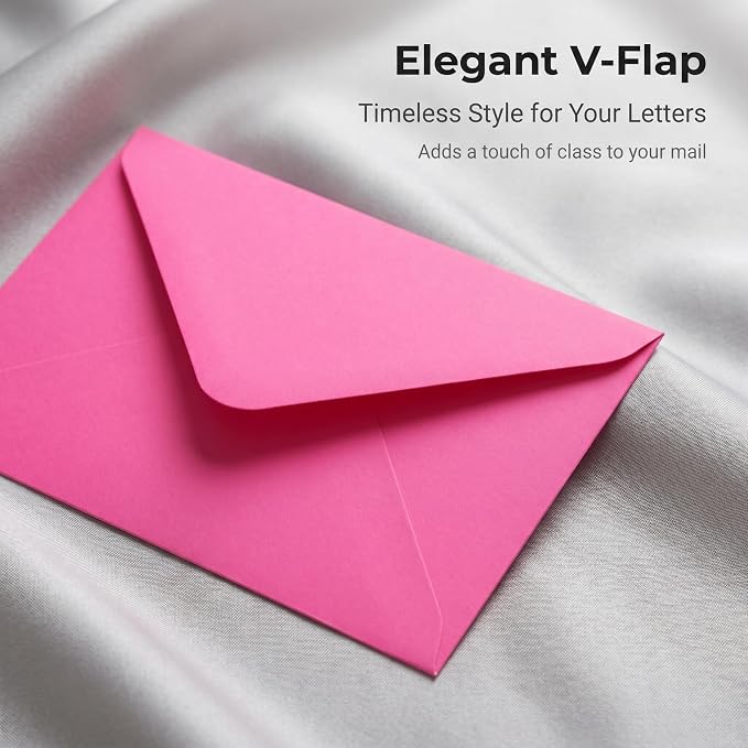 XXINMOH 100 pack 4x6 Envelopes, A6 Invitation Envelopes 6.5 x 4.75 - Image 5