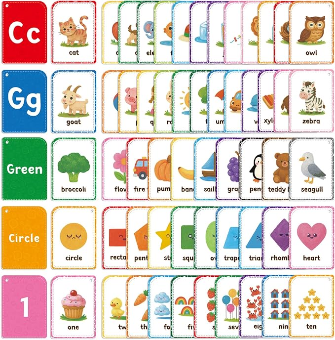 Flash Cards are Designed for Toddlers Aged 1-3. The Set Includes 56 by underbartliv