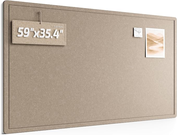 Fluxynara Large Bulletin Board, Foldable Felt Pin Board by FLUXYNARA