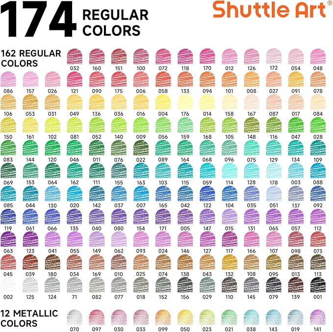 Shuttle Art 174 Colored Pencils - Image 3