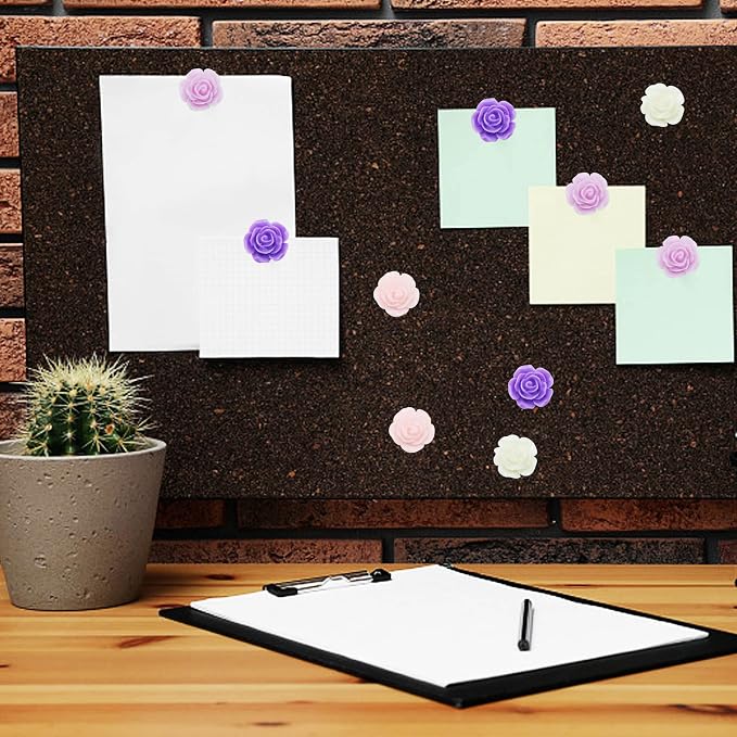 YOUDEFUL 60Pcs Decorative Pushpins, Cork Board Tacks, Bulletin Board Tacks - Image 6