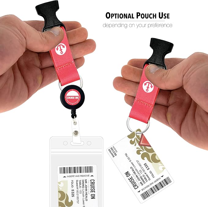 Cruise On Cruise Lanyard for Ship Cards – 2-Pack Retractable Badge & Waterproof - Image 7