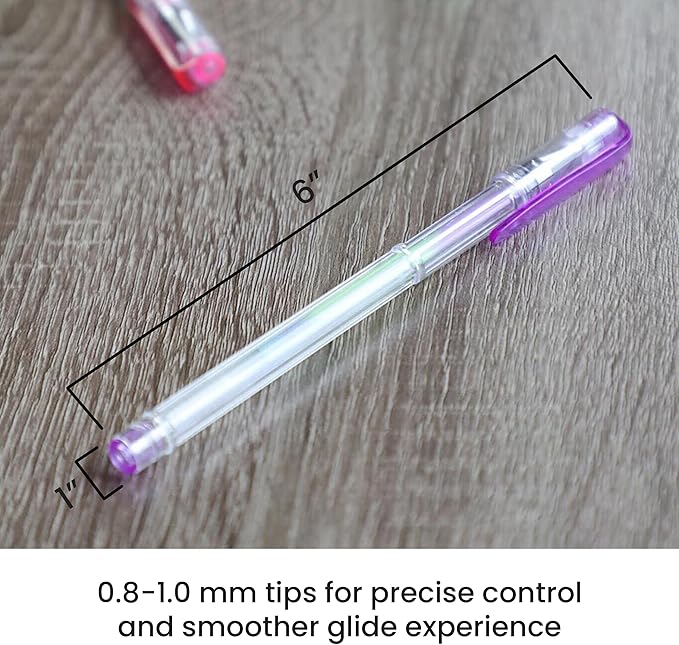 OfficeGoods Multicolor Gel Pens with Refills – Adult Coloring Journaling Art – Medium 0.8-1.0mm Tips – Non-Toxic Gel Pens Set – Quick Dry Smudge-Free 12 Pack Colors-DeskLoop Office