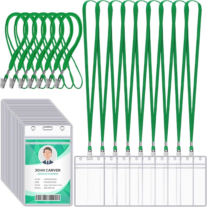 Marspark 200 Pcs ID Badge Holder by Marspark