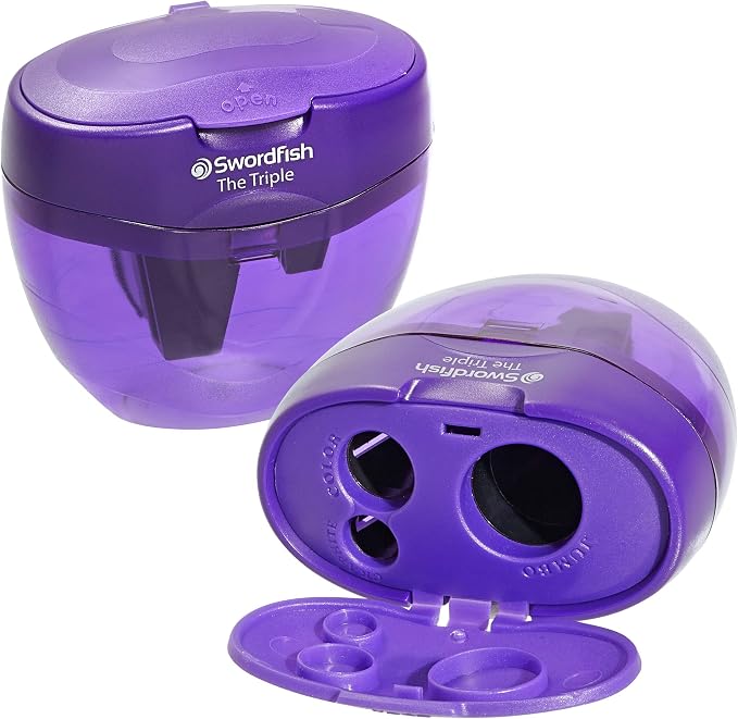 Swordfish 'The Triple' 3 Hole Canister Pencil Sharpener Ref: 40228 by Swordfish