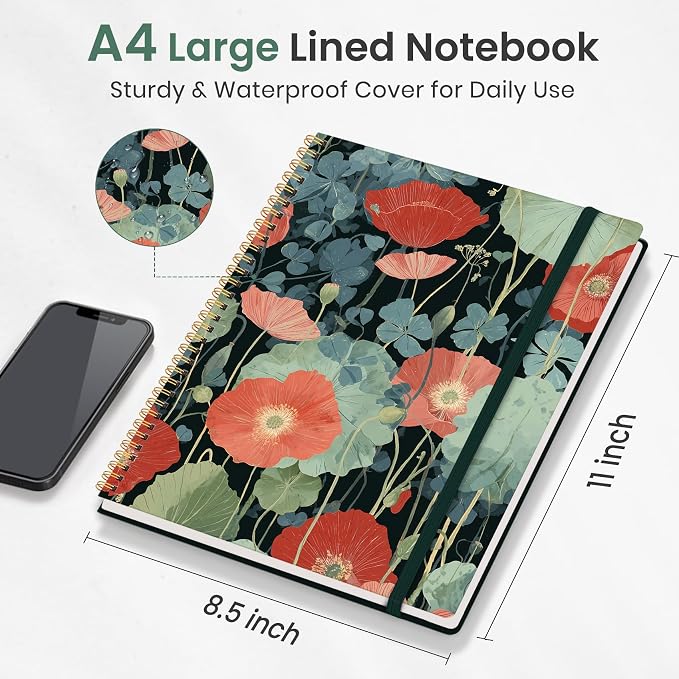 Taja Large Spiral Lined Journal - Image 5
