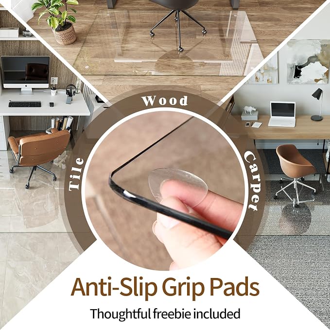 Koonmi Tempered Glass Chair Mat 72"x48" - Image 4