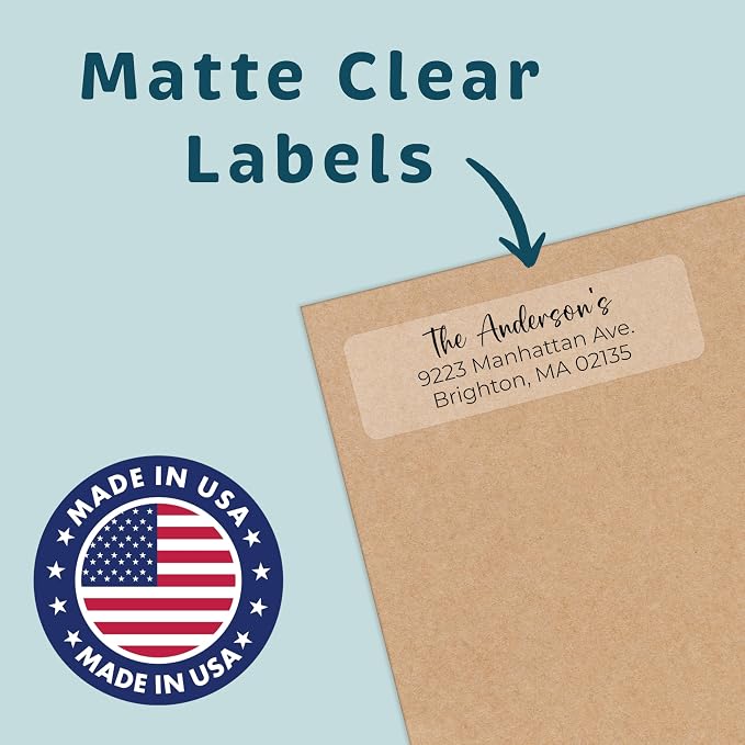 Personalized Clear Return Address Labels - Image 3