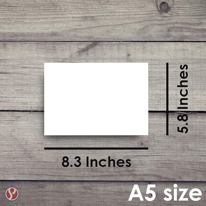A5 Blank White Memo Pads with Chipboard on the Back – Great - Image 5
