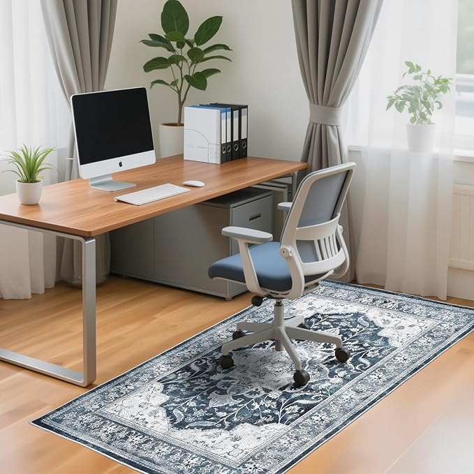 Office Chair Mat for Hardwood Tile Floor, Machine Washable Office Area Carpet - Image 7