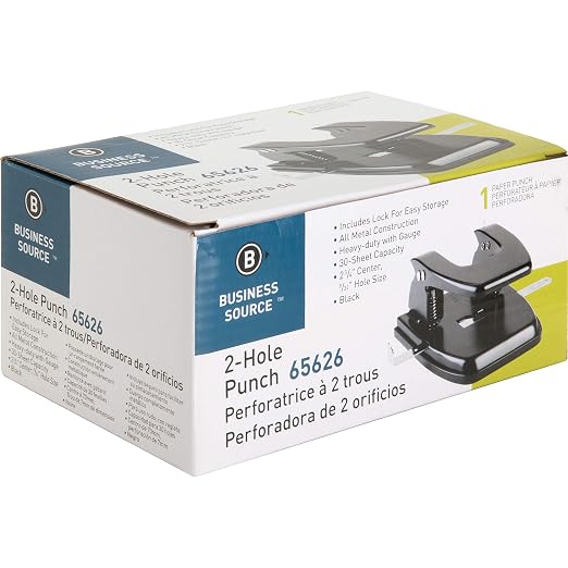 Business Source Heavy-Duty Hole Punch - Image 3