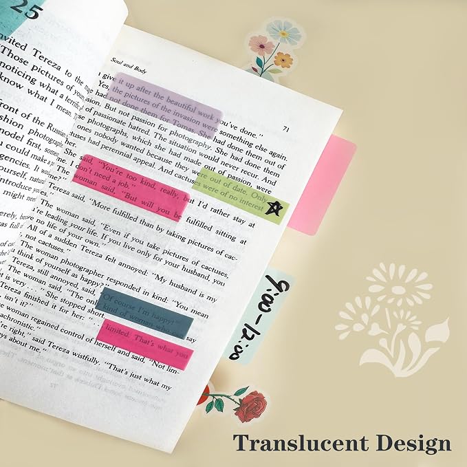 ELII 300 PCS Sticky Index Tabs 2 Inch Book Tabs, File Tabs Self Adhesive - Image 4