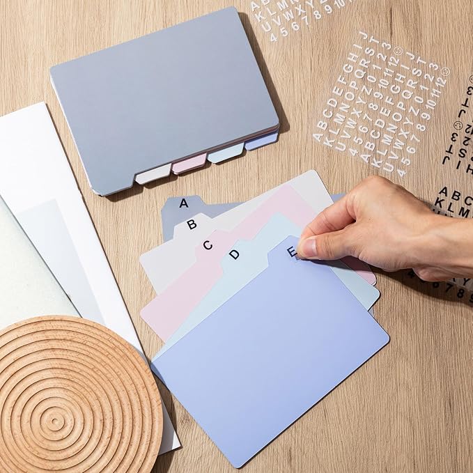 Harloon 50 Pack 4 x 6 Inch Index Card Dividers - Image 6