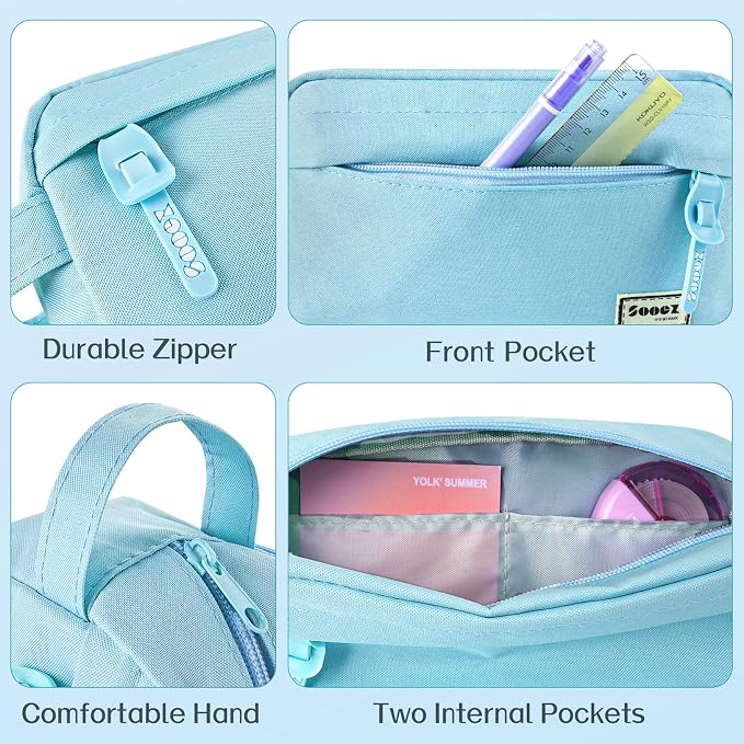 Sooez Original High Capacity Pencil Case, Big Pencil Bag Pouch Box Organizer - Image 4