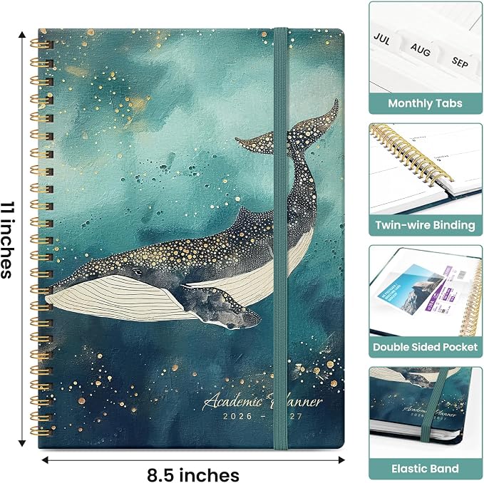 Planner 2026-2027, Academic Monthly and Weekly Calendar Planner - Image 4