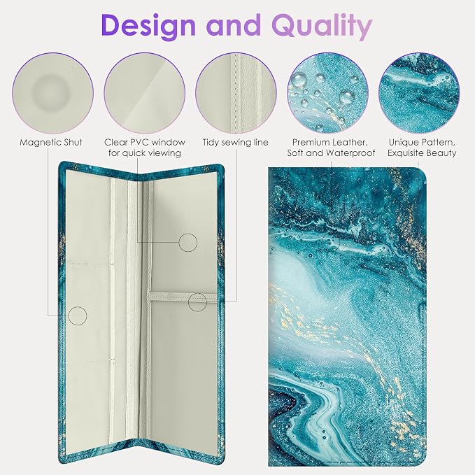 Car Registration and Insurance Holder，Colour Patterns Men Women Car License - Image 6