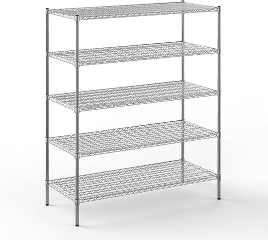 Regal Altair 24" Deep x 54" Wide x 64" Height Wire Shelving Kit | 5-Tier | NSF by Regal+Altair