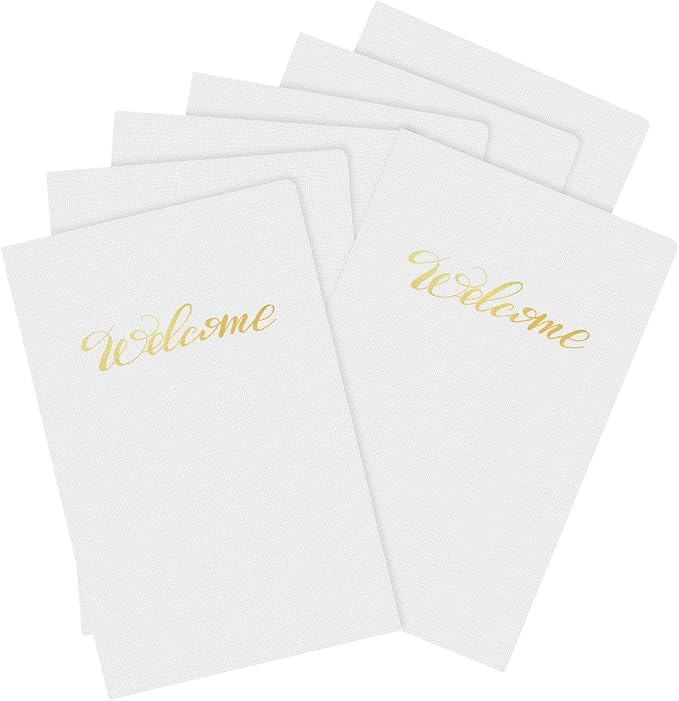Affrolling 100 Pack 6 x 9 Inch Welcome Pocket Folders Church Visitor Welcome by Affrolling