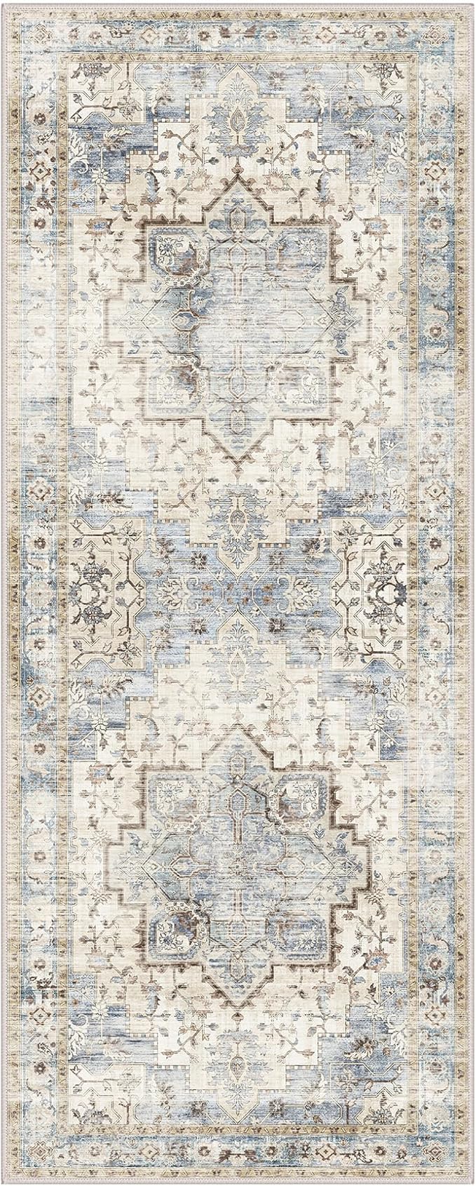 GENIMO 2x5 Runner Rugs for Hallway, Machine Washable Non Slip Vintage Rugs - Image 8