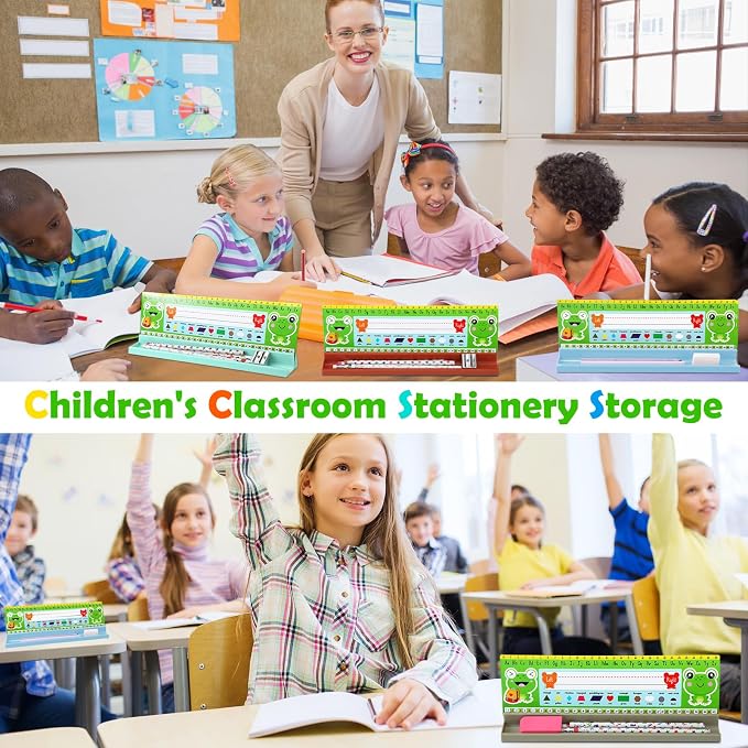 Jetec 24 Pcs Classroom Desk Name Plates Holder Index Cards Storage Classroom - Image 6