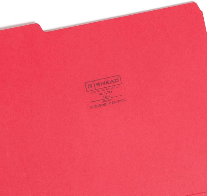 Smead File Folder, 1/3-Cut Tab, Letter Size, Value Filing Products, 100 per Box - Image 3
