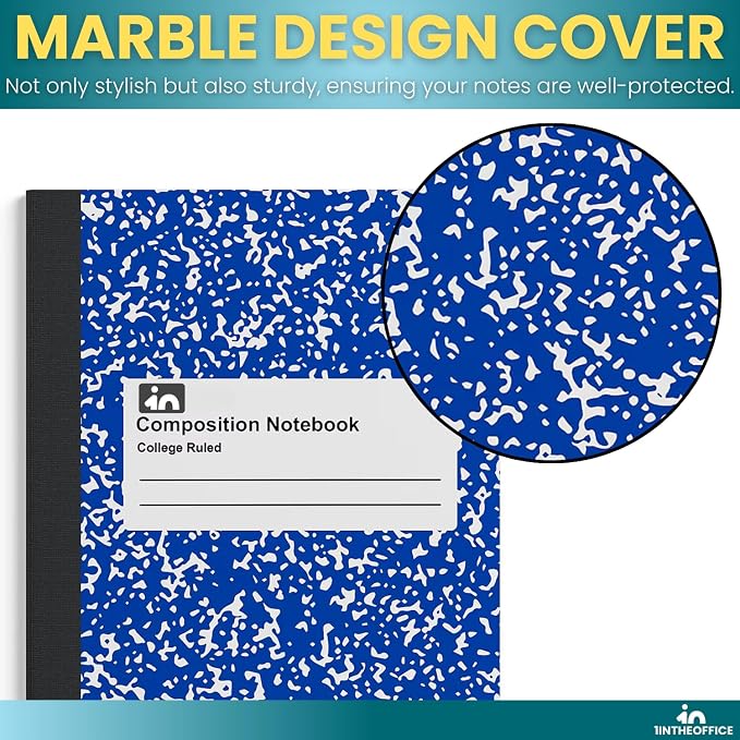 1InTheOffice Composition Notebooks College Ruled, Composition Book, College - Image 5