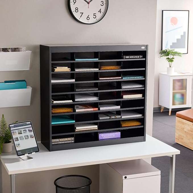 Safco E-Z Stor Literature Organizer, 36 Compartments, Office and Classroom - Image 6