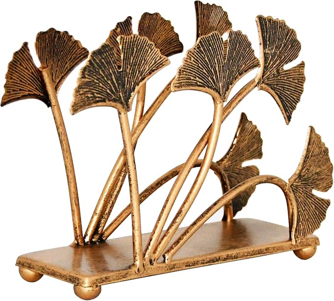OwlGift Modern Ginkgo Leaves Design Napkin Holder - Image 9