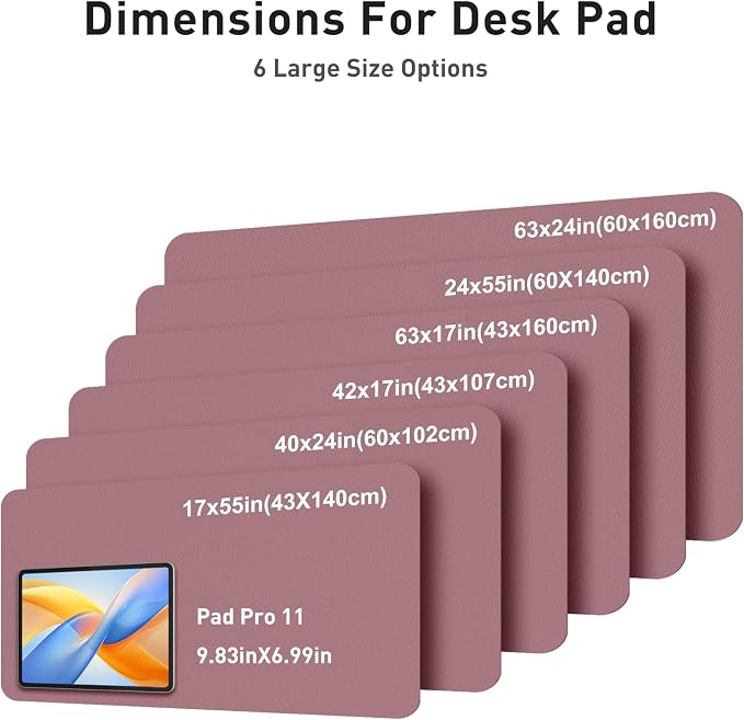 Aothia Faux Leather Desk Mat - Image 5