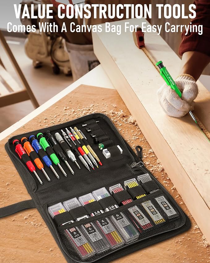 Nicpro 31 Pack Carpenter Pencil Set - Image 6