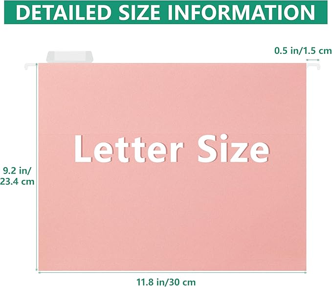 pmybupo 30Pack Standard Hanging File Folders, Hanging File Folders - Image 2