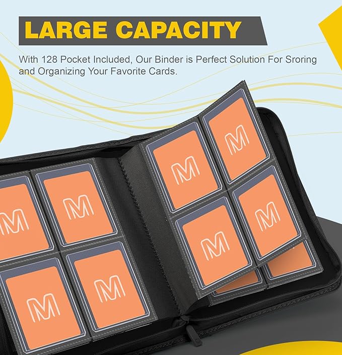 Toploader Binder, 4-Pocket Side Load Trading Card Album, Holds 128 Cards - Image 2