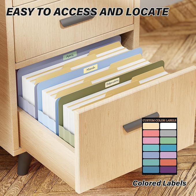 Ansook Leagl Size Expanding File Folders, 6 Pack 5.25" Accordion File Pockets - Image 5